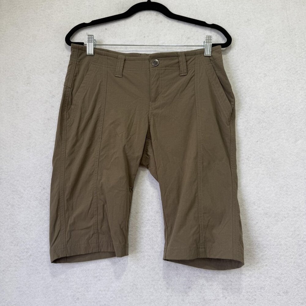 Royal Robbins Shorts Womens 2 Brown Nylon Spandex Stretch Hiking Bermuda V33121